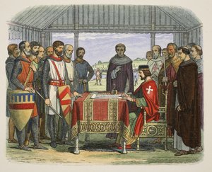 Re Giovanni firma la Grande Carta, da 